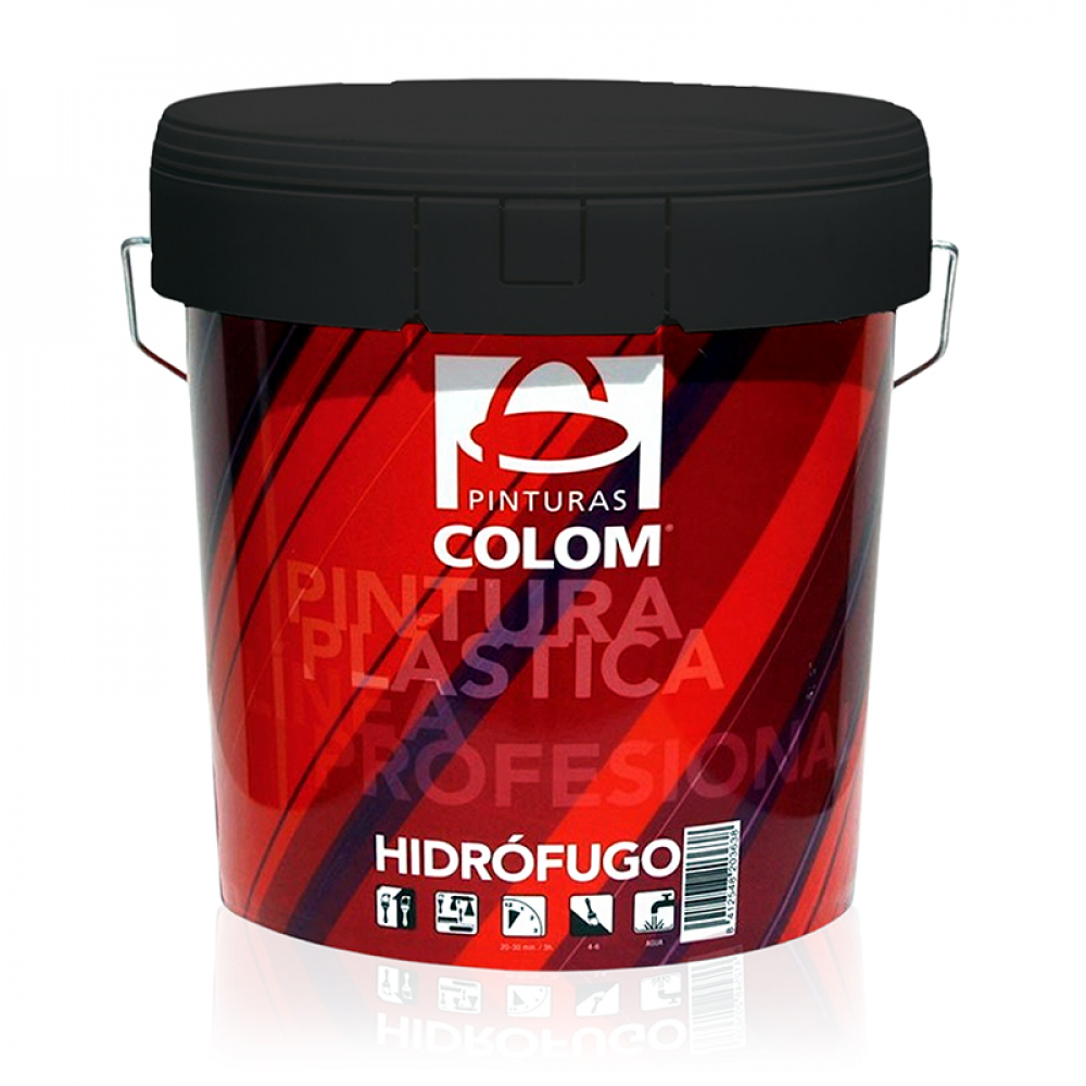 Pintura de vinil profesional para interiores y exteriores color blanco mate Colom (15 L)