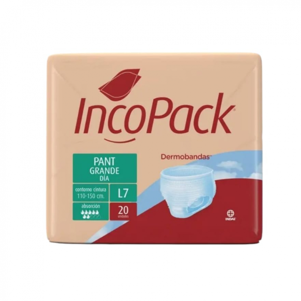 Pañales para adultos pant grande día IncoPack (20 U)