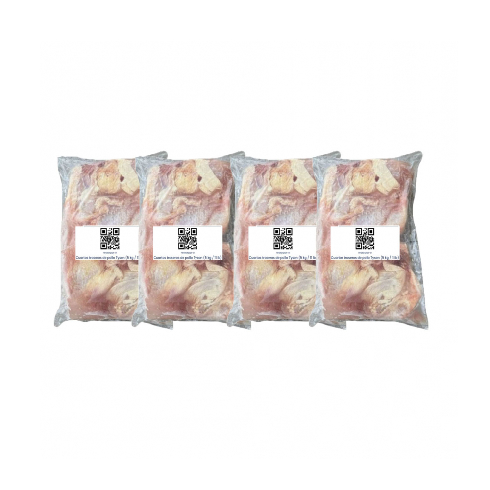 Cuartos traseros de pollo Tyson (4 x 5 kg / 11 b)