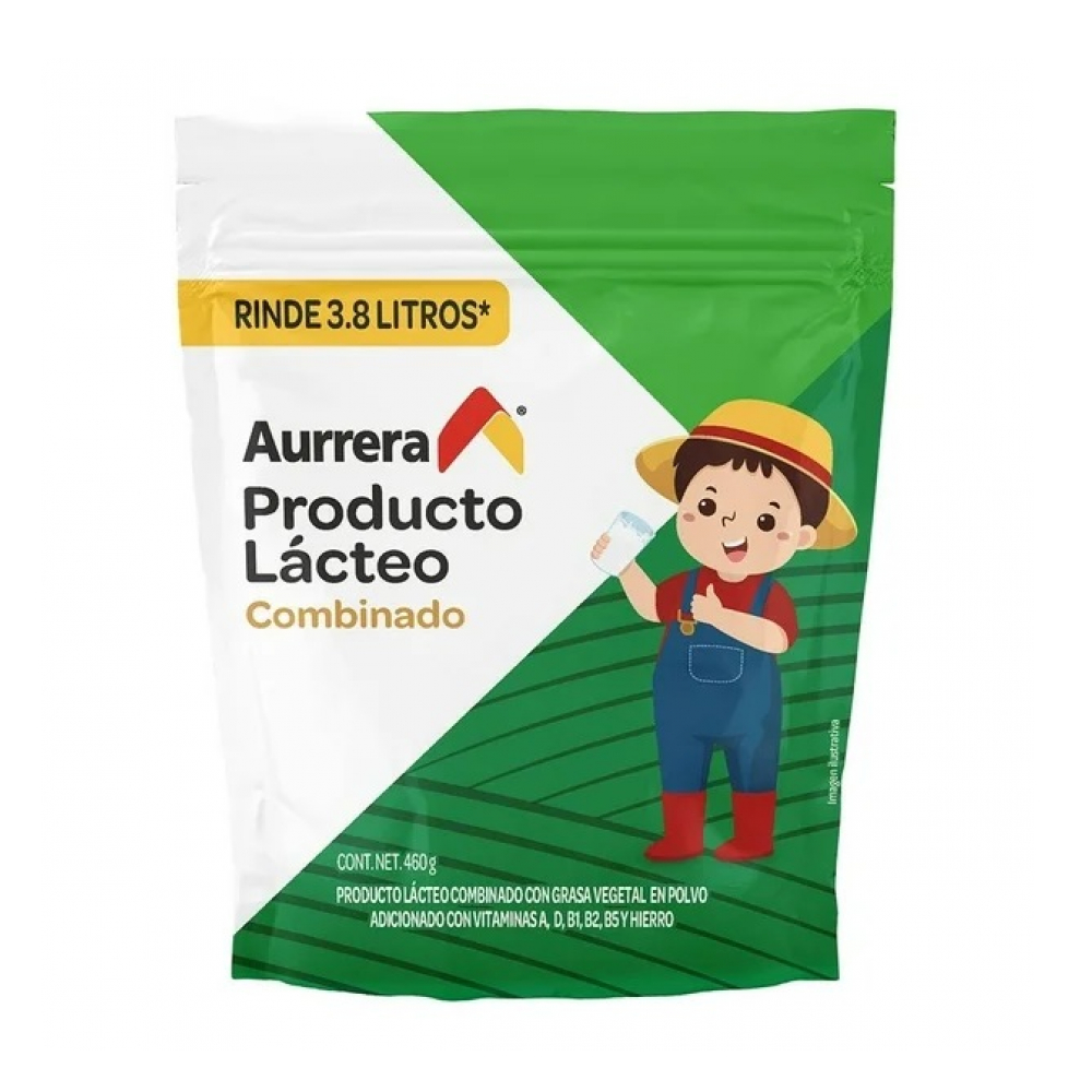 Producto lácteo combinado -leche en polvo- Aurrera (460 g / 1.01 lb)