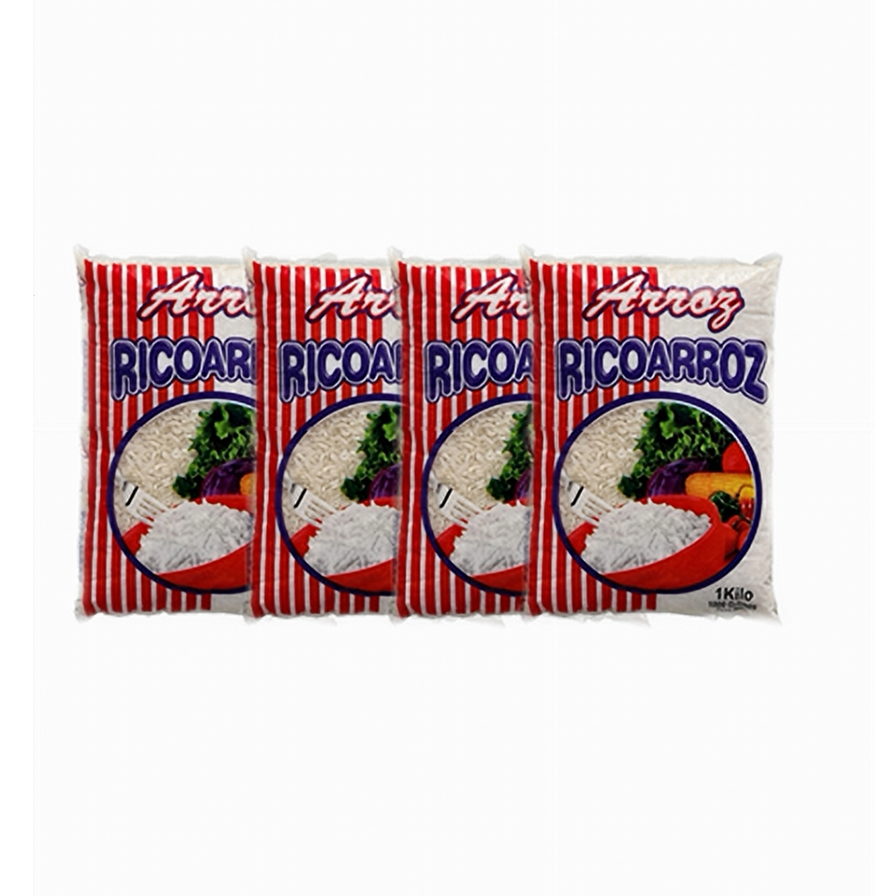 Arroz blanco RICOARROZ (4 x 1 kg / 2.2 lb)