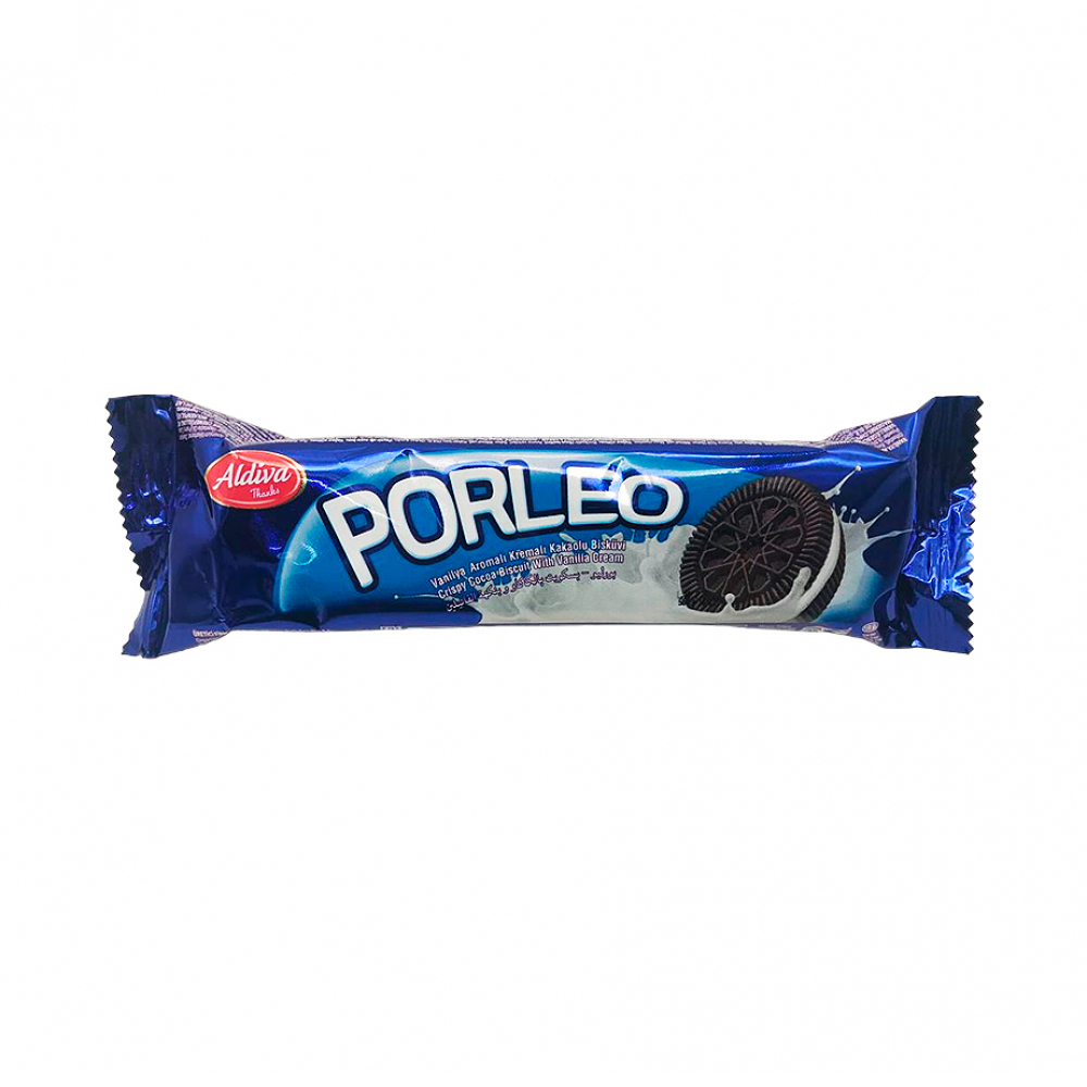 Galletas de chocolate con crema de vainilla Porleo Aldiva (56 g / 1.97 oz)