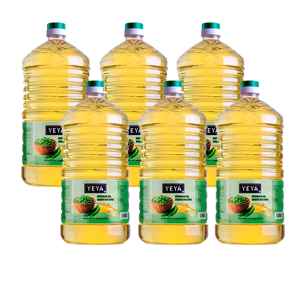 Aceite de soya Yeya (6 x 3 L)