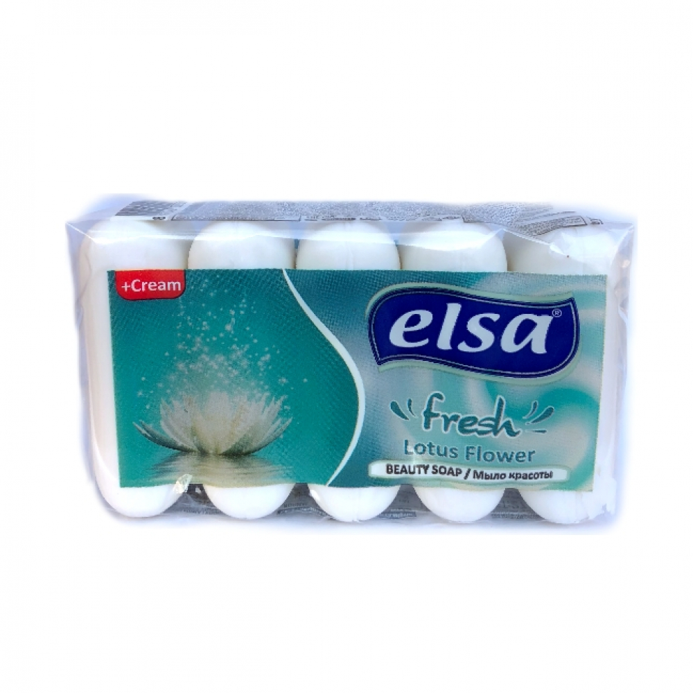Jabón de tocador con aroma a flor de loto Elsa (5 x 55 g / 1.95 oz)