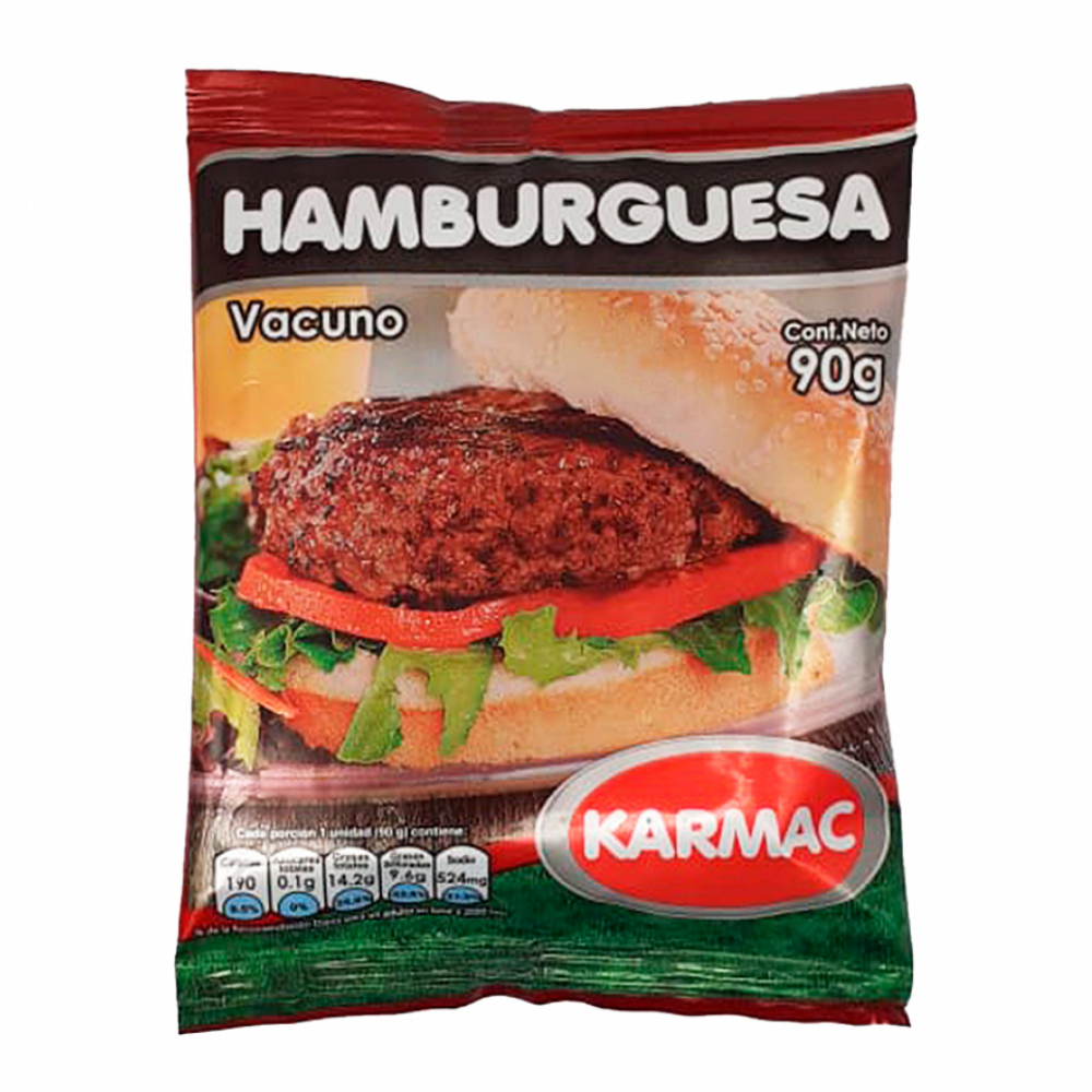 Hamburguesa de carne vacuno (90 g / 3.18 oz)
