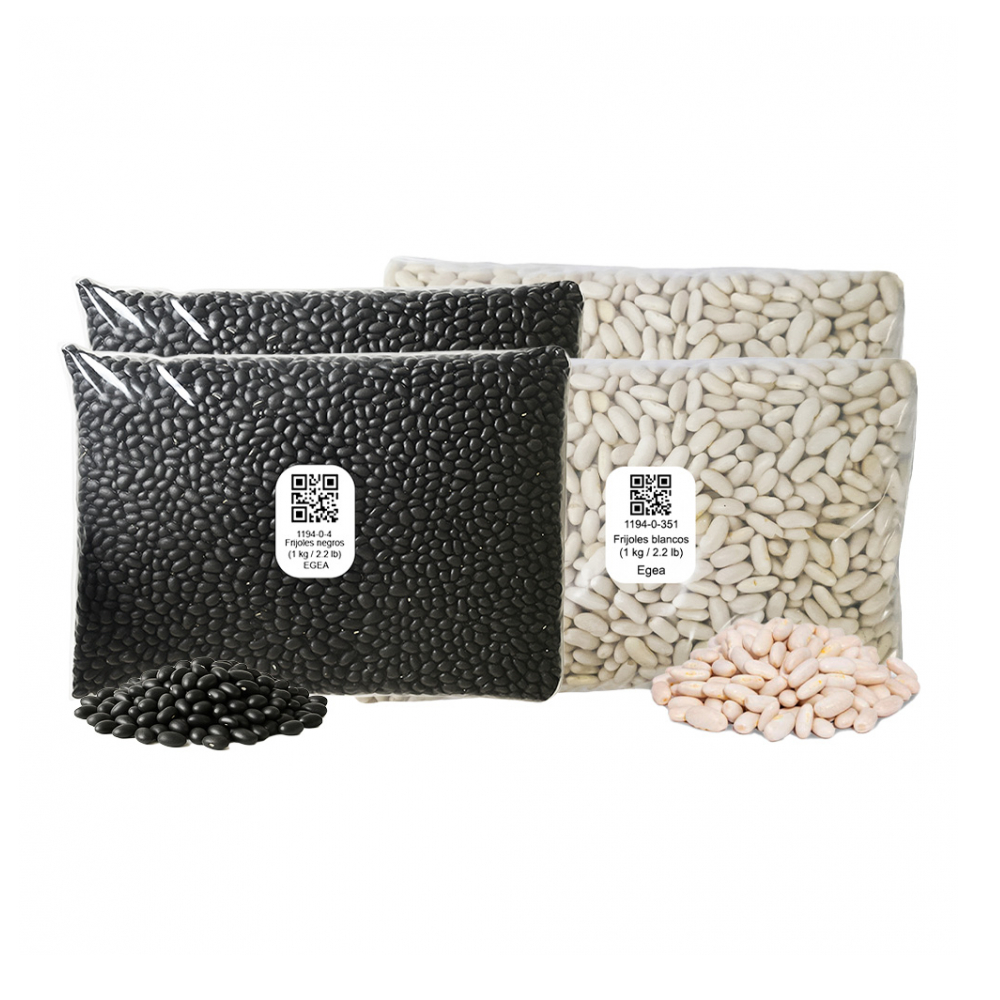 Frijoles negros + frijoles blancos (combo #1)