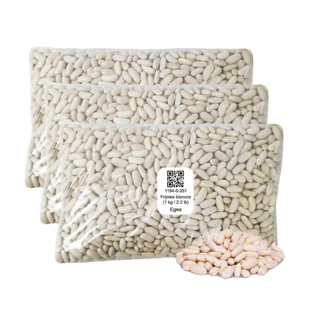Frijoles blancos (3 x 1 kg / 2.2 lb)