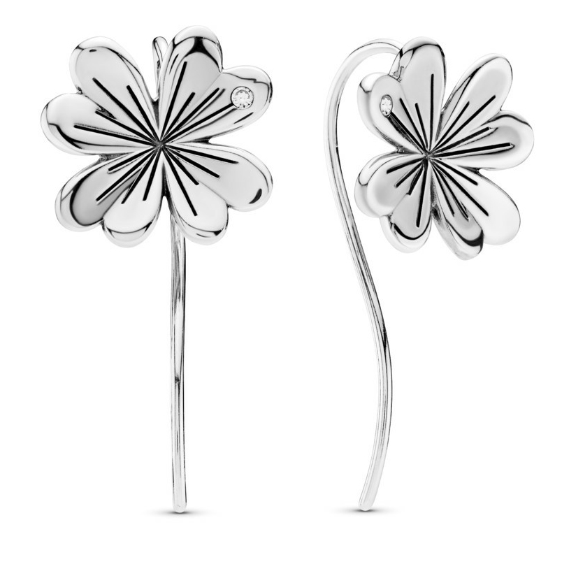 Pendientes diseño estilo Pandora Trébol de Cuatro Hojas