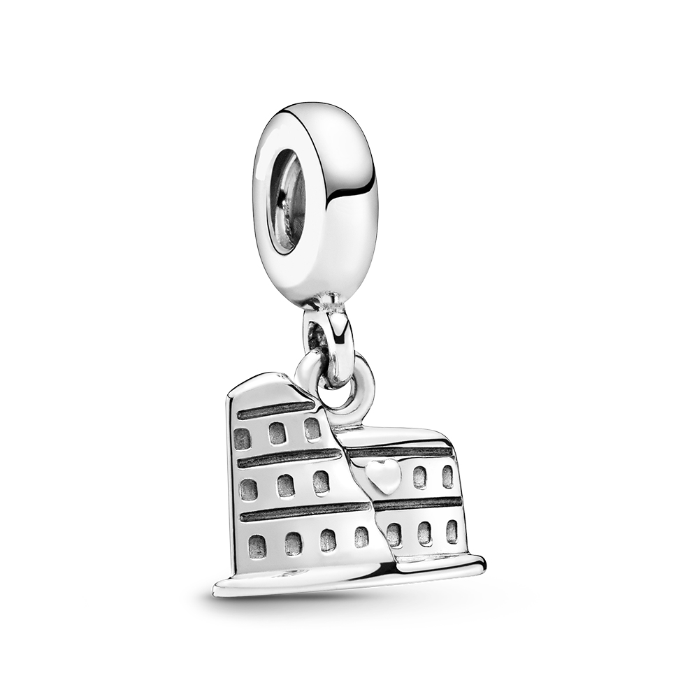 Charm colgante de plata estilo Pandora coliseo