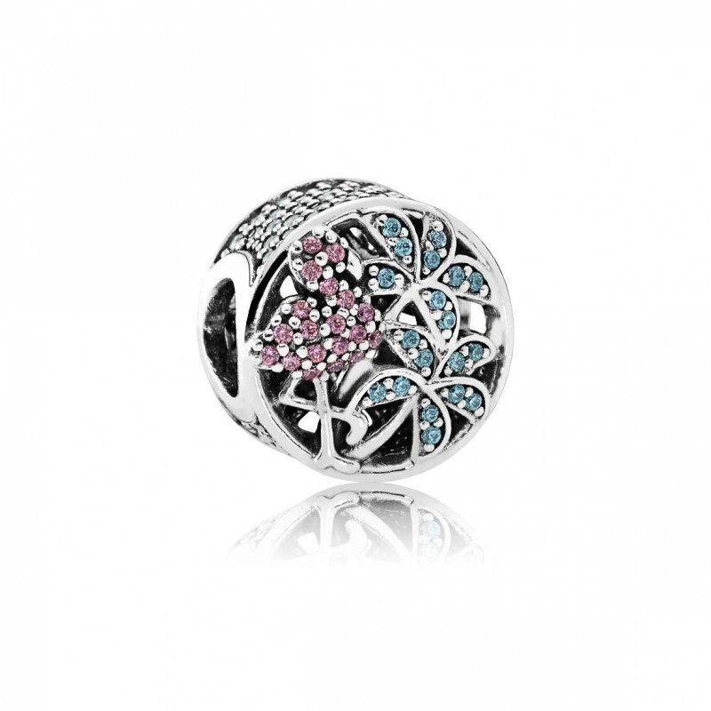 Charm diseño estilo Pandora Flamenco Tropical