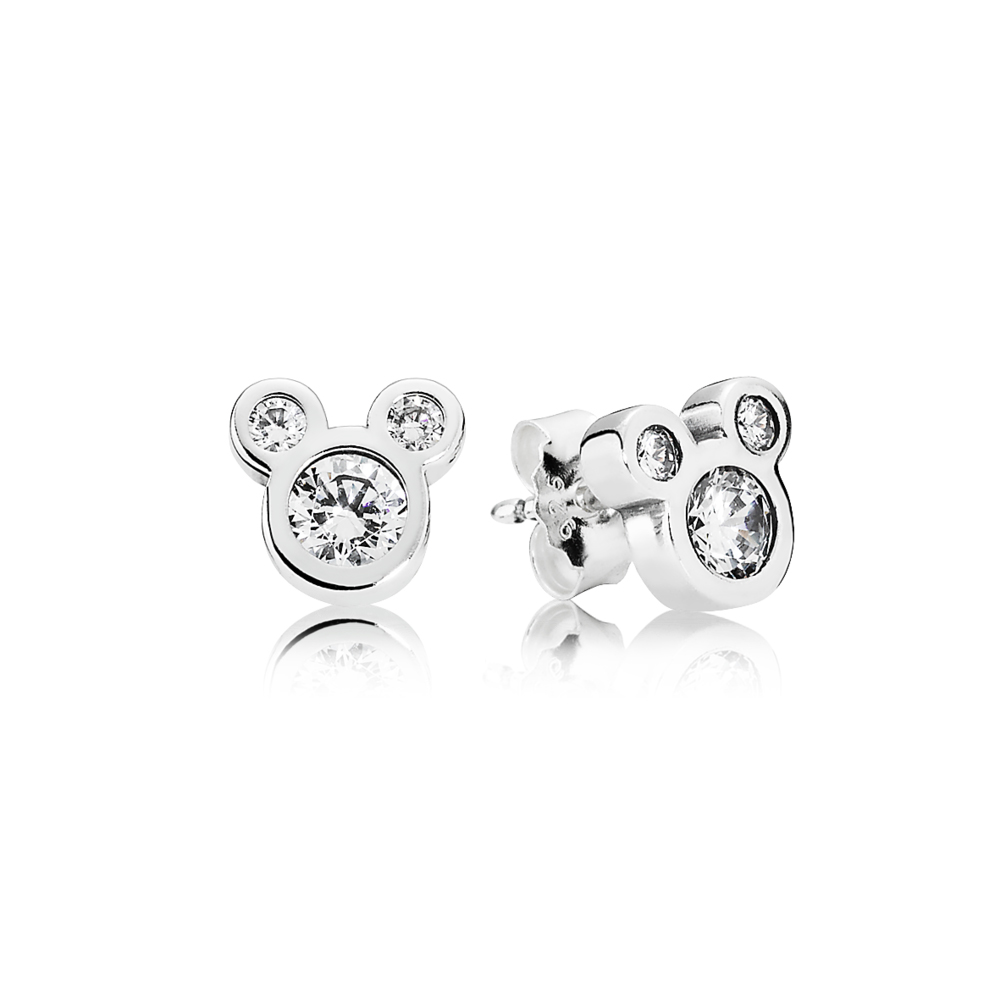 Pendientes estilo Pandora simplemente Mickey de Disney