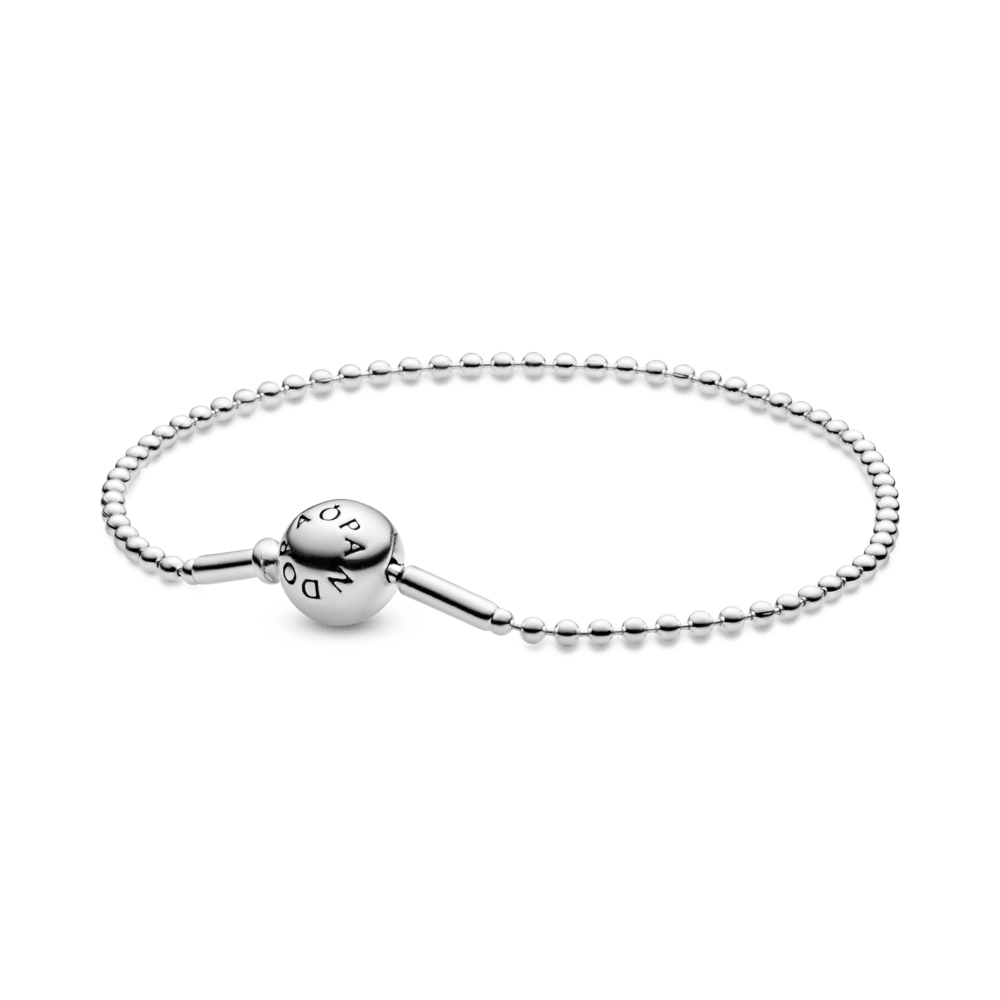 Pulsera Plata diseño estilo Pandora de Cuentas Essence -18 cm-