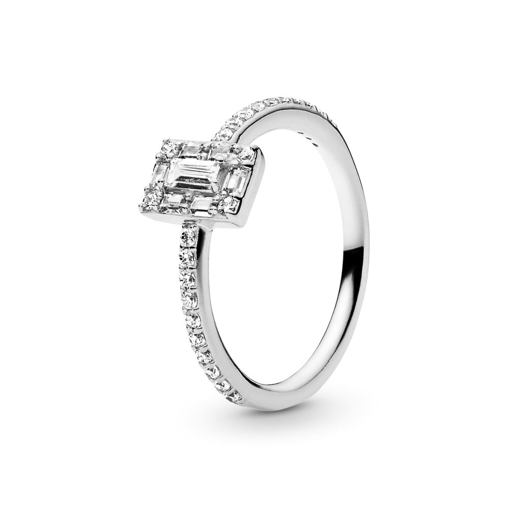 Anillo diseño estilo Pandora Hielo Luminoso -16 mm-