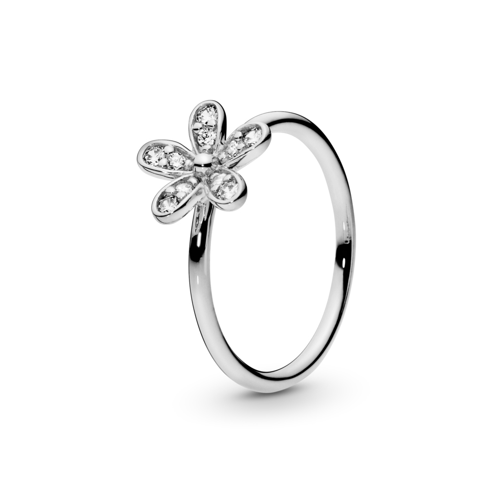 Anillo diseño estilo Pandora Margarita Reluciente -19 mm-