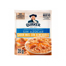 Cereal de avena integral sabor miel con almendras Quaker (35 g / 1.23 oz)