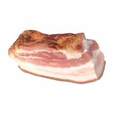 Costillas de cerdo ahumadas estilo bacón (454 g / 1 lb)