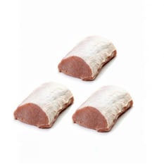 Tres trozos de lomo para asar (4.08 kg / 9 lb)