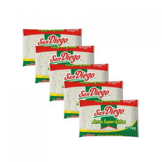 Arroz super extra San Diego (5 x 1 kg / 2.2 lb)