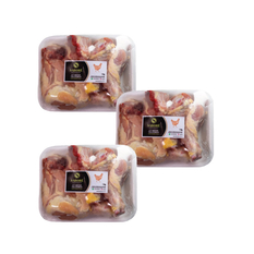 Cuartos traseros de pollo (3 x 1 kg)