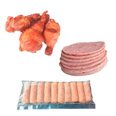 Muslos de pollo + Jamon vicky lasqueado + Croquetas de jamon