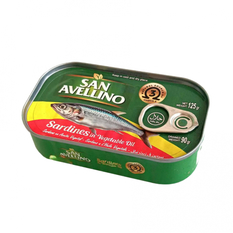 Sardinas en aceite vegetal San Abellino (125 g / 4.40 oz)
