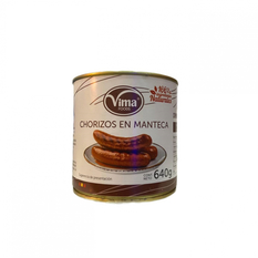 Chorizos en manteca Vima Foods (640 g / 1.41 lb)