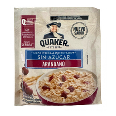 Cereal de avena integral sin azúcar sabor a arándano Quaker (40 g / 1.41 oz)