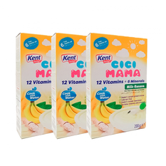 Harina de arroz con leche y plátano Kent boringer (3 x 200 g / 7.05 oz)