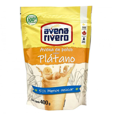 Avena en polvo sabor plátano Avena Rivero (400 g / 14.11 oz)