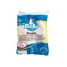 Pechuga de pollo sin hueso Bello (2.5 kg / 5.5 lb)