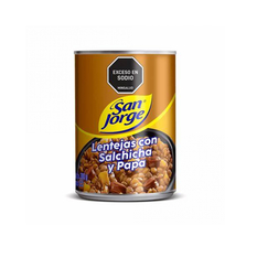 Lentejas con salchicha y papa San Jorge (300 g / 10.58 oz)