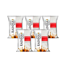 Arroz blanco brasileño Rainha (5 x 1 kg / 2.2 lb)