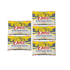 Combo de arroz blanco (5 x 1 kg / 2.20 lb)