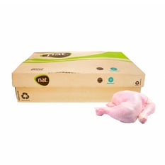 Caja de cuartos traseros de pollo Nat (10 kg / 22 lb)