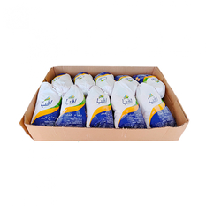 Caja de pollo entero congelado sin menudos Avia (13 kg / 28.6 lb)