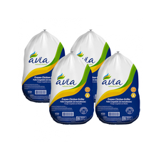 Pollo entero congelado sin menudos Avia (4 x 1.3 kg / 2.86 lb)