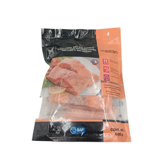 Salmón del atlántico congelado en porciones sin piel y sin huesos Member`s Mark (800 g / 1.76 lb)