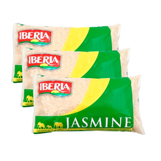 Arroz jasmine grano largo Iberia (3 x 907 g / 2 lb)