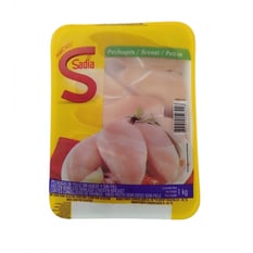 Pechuga de pollo sin hueso y sin piel Sadia (1 kg / 2.2 lb)