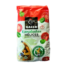 Pasta hélices con tomate y espinacas Gallo (450 g / 15.87 oz)
