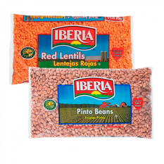 Frijoles pintos + Lentejas rojas