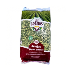 Arvejas verdes partidas - chícharos - LOS GRANOS (1 kg / 2.2 lb)