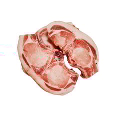 Chuletas de cerdo con piel y con hueso MCH (1.13 kg / 2.5 lb)