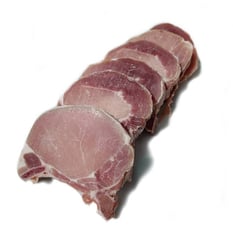 Chuletas de lomo de cerdo con hueso y sin piel Bitácora (1.36 kg / 3 lb)
