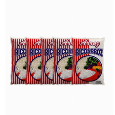 Arroz blanco RICOARROZ (5 x 1 kg / 2.2 lb)