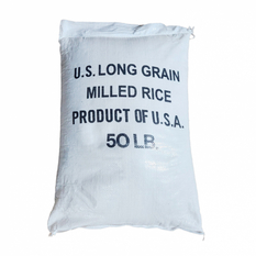 Arroz blanco de grano largo (22.6 kg / 50 lb)