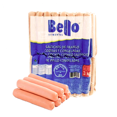 Salchichas cocidas de pollo Bello (3 kg / 6.6 lb)
