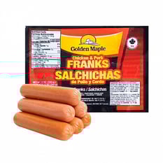 Salchichas de pollo y cerdo Golden Maple (340 g / 12 oz)