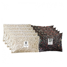 Combo de granos 4: Frijoles blancos + Frijoles colorados