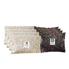 Combo de granos 5: Frijoles blancos + Frijoles colorados